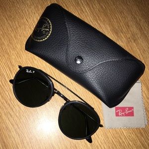 Round Double Bridge Polarized Ray-Bans